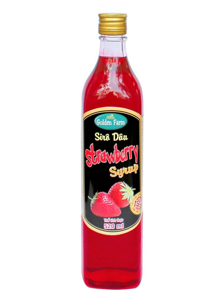  Sirô Golden Farm Dâu 520 ml 