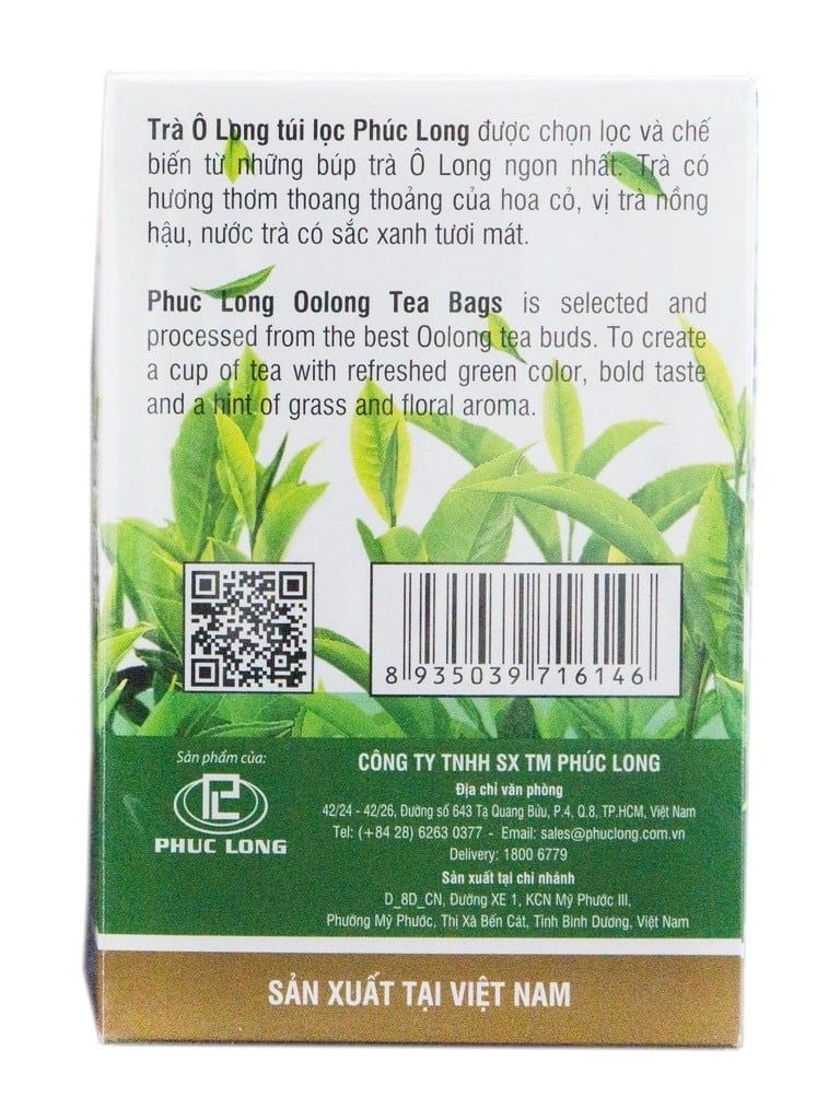  Trà túi lọc Phúc Long Ôlong 