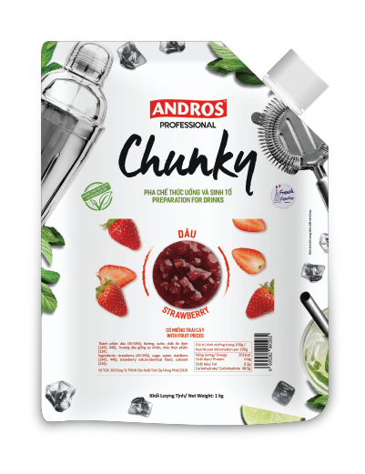 Mứt trái cây Chunky Andros vị Dâu