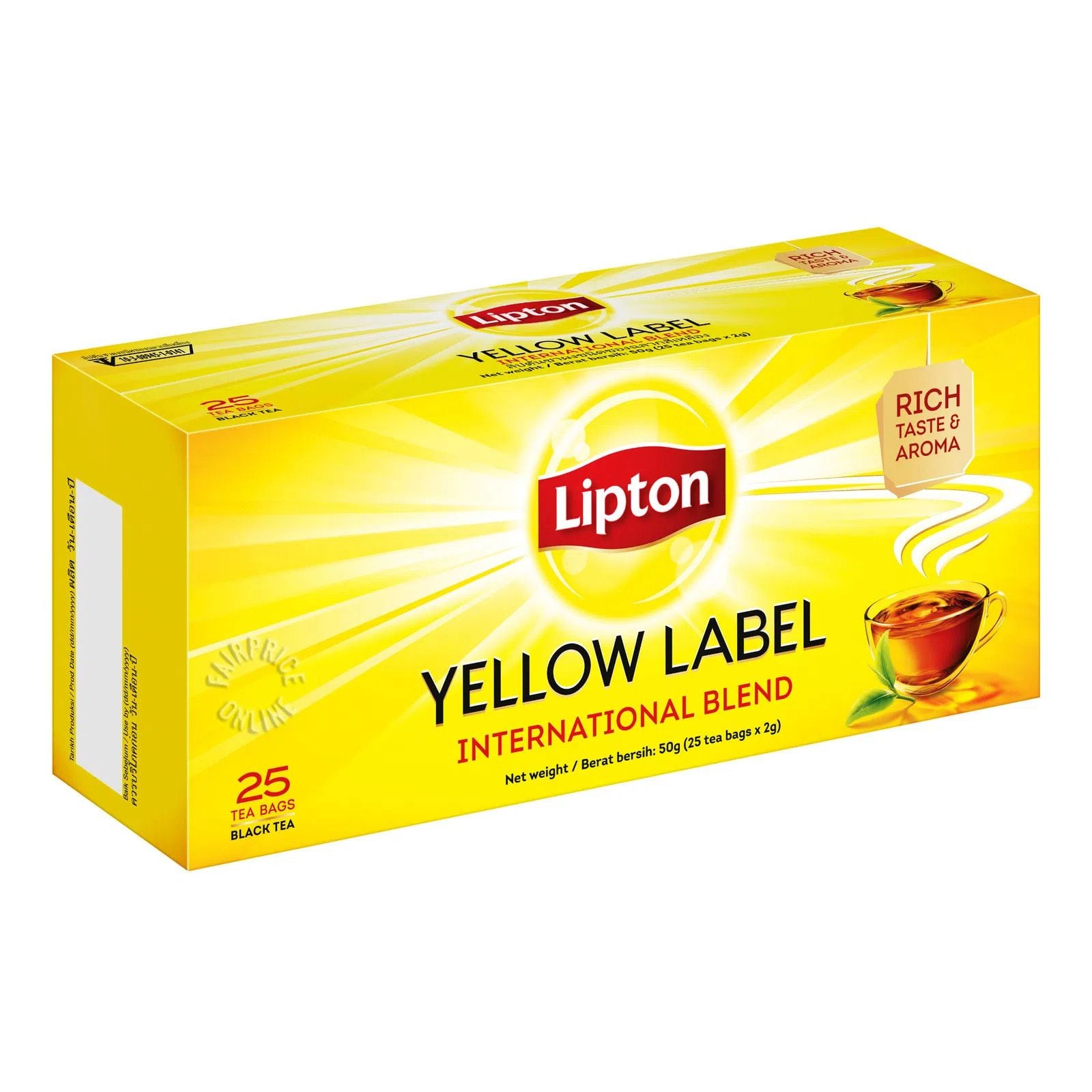  Trà Lipton Nhãn Vàng Hộp 25 Gói 