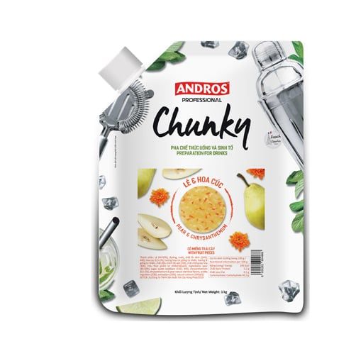  Mứt trái cây Chunky Andros vị Lê & Hoa cúc 
