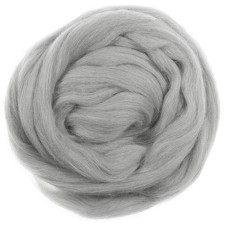  Lông cừu chải mượt thành lọn dài | Grey set | European Merino Wool roving 28 microns | MEANINGFUL CRAFTS 