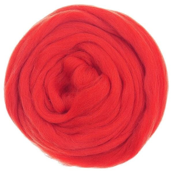  Lông cừu chải mượt thành lọn dài | Red set | European Merino Wool roving 28 microns | MEANINGFUL CRAFTS 