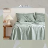  Bedding Linen Pháp Mint | European Flax Bedding | CHOI SEWING 