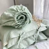  Bedding Linen Pháp Mint | European Flax Bedding | CHOI SEWING 