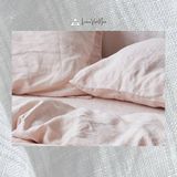  Bedding Linen Pháp Pastel Pink | European Flax Bedding | CHOI SEWING 
