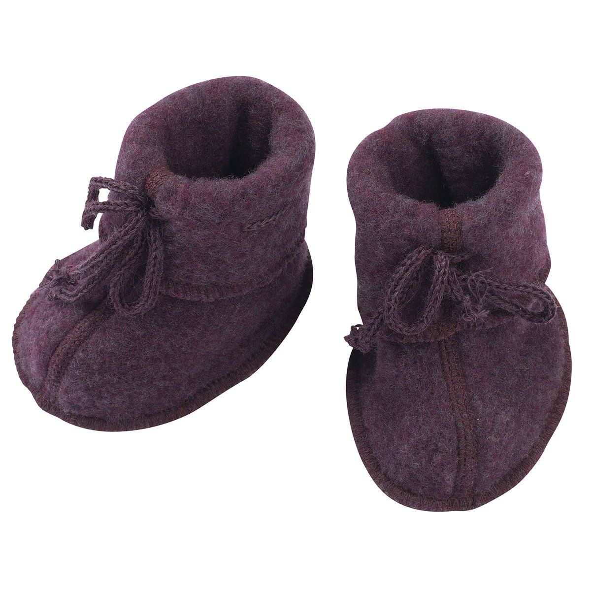 ENGEL Booties cho bé 100% Merino wool Purple melange 
