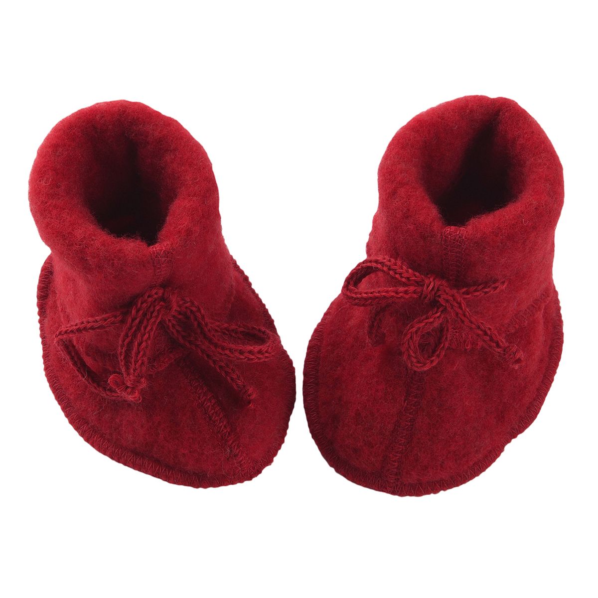  ENGEL Booties cho bé 100% Merino wool Red melange 