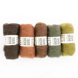  Lông cừu chải thô set 5x25g | Bheda carded wool | MEANINGFUL CRAFTS 