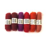  Lông cừu chải thô mini set 6x2g | Bheda carded wool | MEANINGFUL CRAFTS 