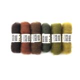  Lông cừu chải thô mini set 6x2g | Bheda carded wool | MEANINGFUL CRAFTS 