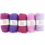  Lông cừu chải thô set 5x25g | Bheda carded wool | MEANINGFUL CRAFTS 