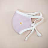  LAST STOCK - Khẩu trang thêu dây rút | Embroidery mask | Daisy | Mauve | CHOI SEWING 