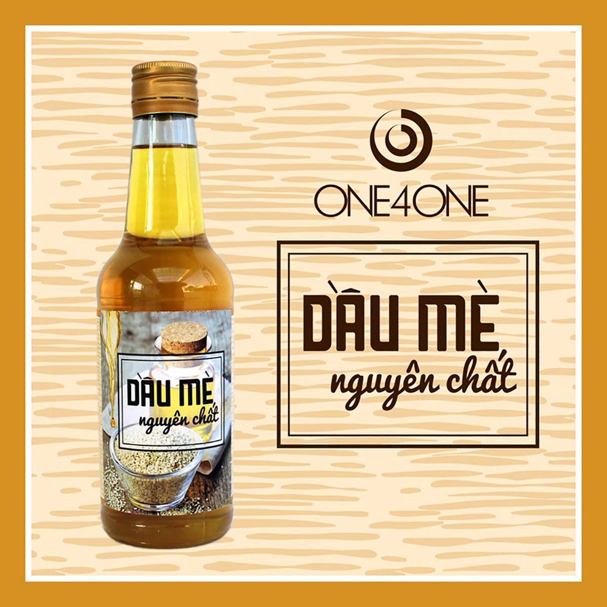  Dầu mè nguyên chất 300ml | Seasame oil | ONE4ONE 