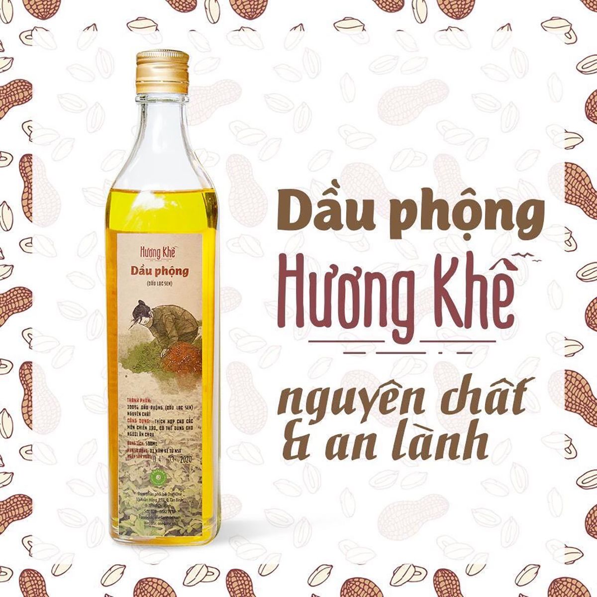  Dầu phộng Hương Khê nguyên chất | Peanut oil | ONE4ONE 