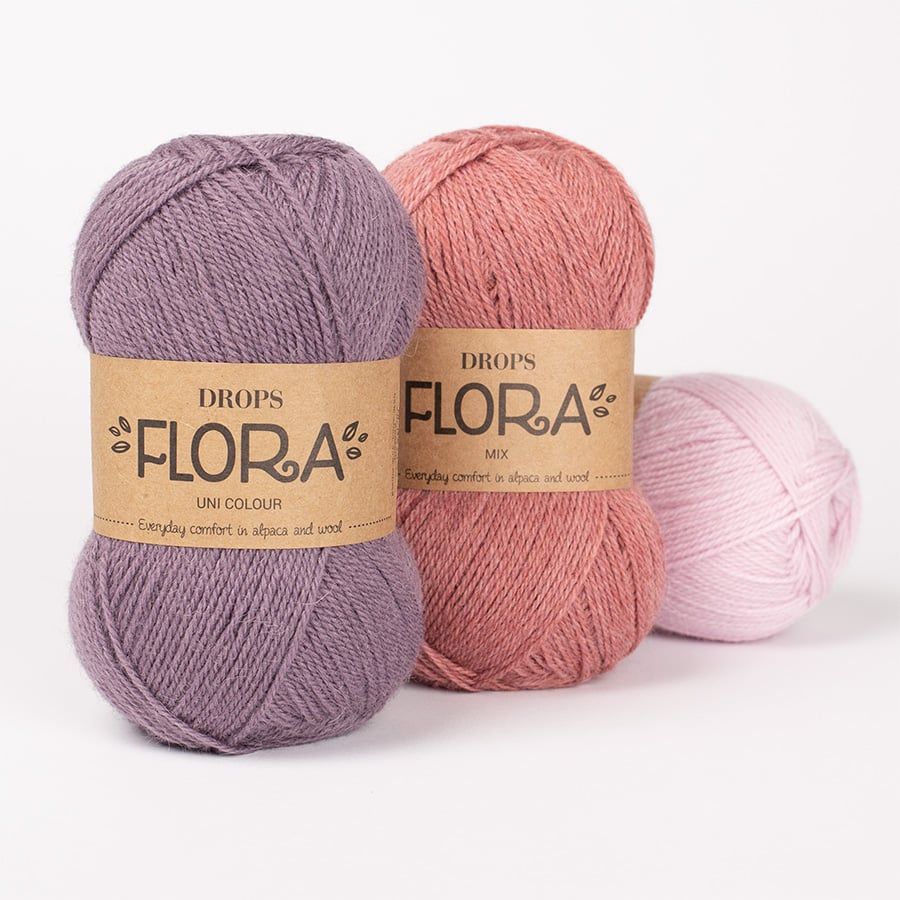  Sợi len lông cừu mix Alpaca 50g | Wool Alpaca yarn | Flora | DROPS 