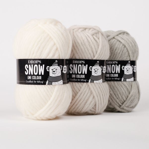  Sợi len lông cừu 50g | Wool yarn | Snow | DROPS 