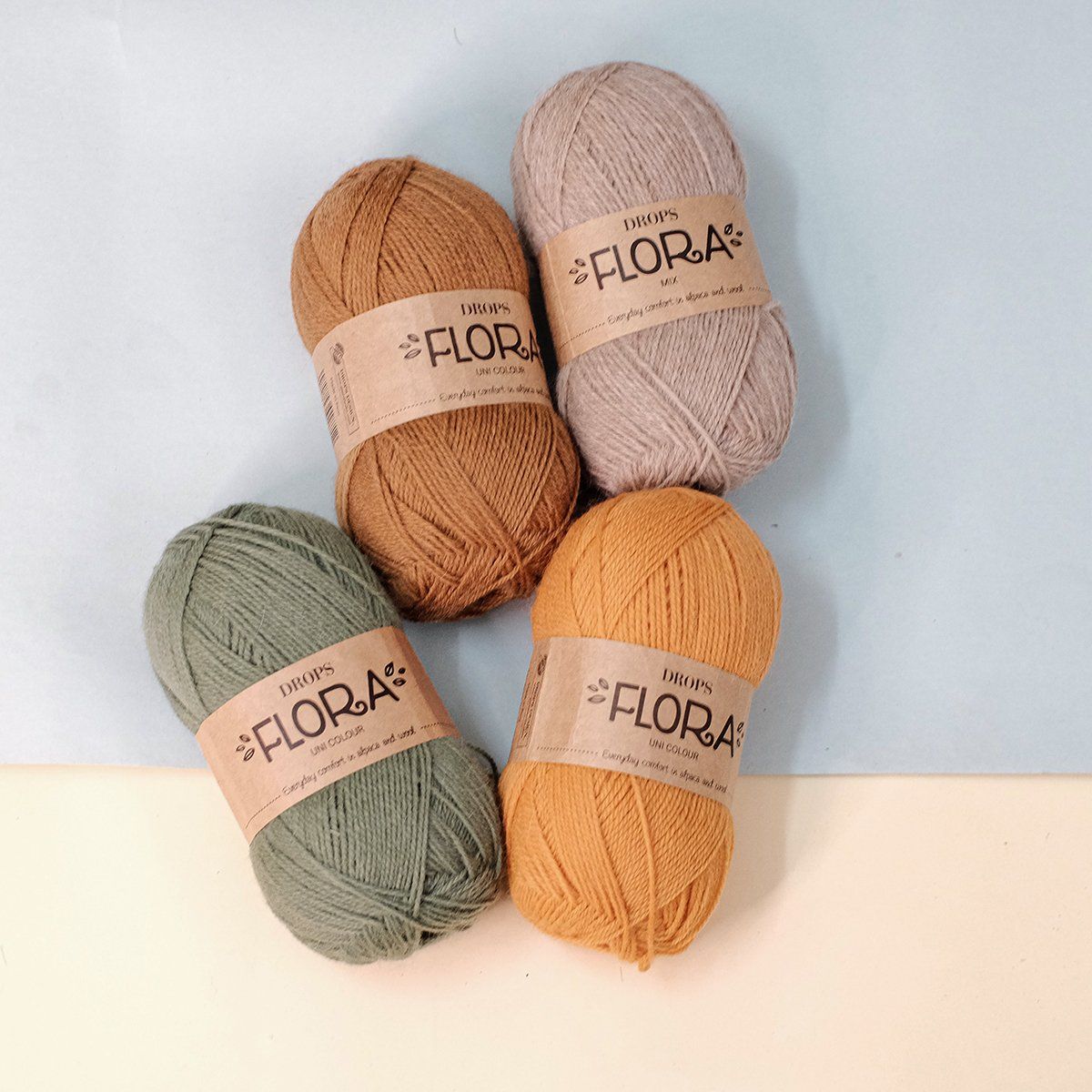  Sợi len lông cừu mix Alpaca 50g | Wool Alpaca yarn | Flora | DROPS 