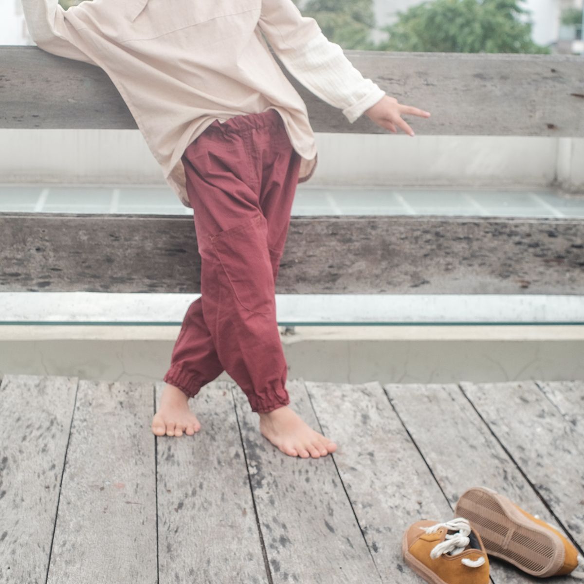  Quần bo gấu | Jogger | Garnet | CHOI SEWING 