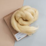  Lông cừu chải mượt thành lọn dài | White & Brown set | European Merino Wool roving 28 microns | MEANINGFUL CRAFTS 