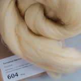  Lông cừu chải mượt thành lọn dài | White & Brown set | European Merino Wool roving 28 microns | MEANINGFUL CRAFTS 