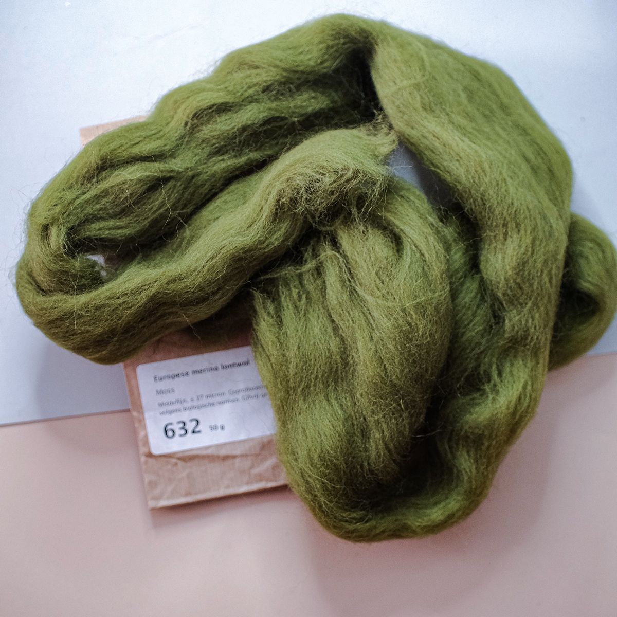  Lông cừu chải mượt thành lọn dài | Green set | European Merino Wool roving 28 microns | MEANINGFUL CRAFTS 