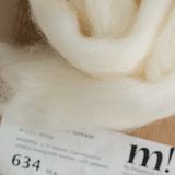  Lông cừu chải mượt thành lọn dài | White & Brown set | European Merino Wool roving 28 microns | MEANINGFUL CRAFTS 