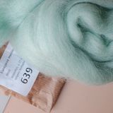  Lông cừu chải mượt thành lọn dài | Green set | European Merino Wool roving 28 microns | MEANINGFUL CRAFTS 