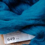  Lông cừu chải mượt thành lọn dài | Blue set | European Merino Wool roving 28 microns | MEANINGFUL CRAFTS 