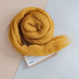  Lông cừu chải mượt thành lọn dài | White & Brown set | European Merino Wool roving 28 microns | MEANINGFUL CRAFTS 