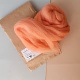  Lông cừu chải mượt thành lọn dài | Orange set | European Merino Wool roving 28 microns | MEANINGFUL CRAFTS 