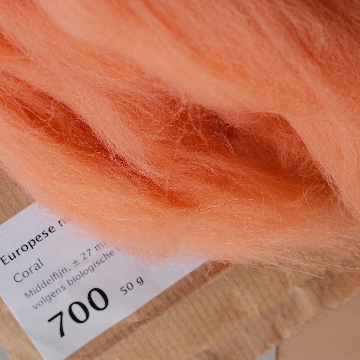  Lông cừu chải mượt thành lọn dài | Orange set | European Merino Wool roving 28 microns | MEANINGFUL CRAFTS 