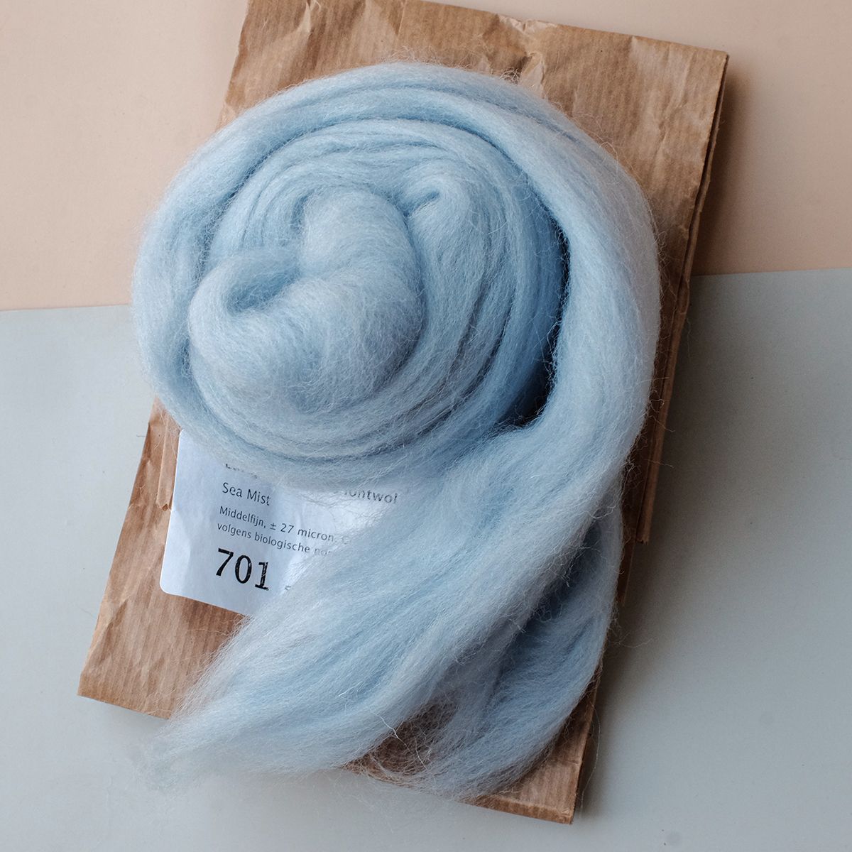  Lông cừu chải mượt thành lọn dài | Blue set | European Merino Wool roving 28 microns | MEANINGFUL CRAFTS 