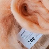  Lông cừu chải mượt thành lọn dài | Orange set | European Merino Wool roving 28 microns | MEANINGFUL CRAFTS 