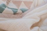  COTONEA Chăn 2 lớp Cotton/Musselin ghép vải Pastel green/Sage/Beige/Nature 