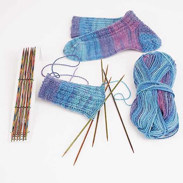  Que đan 2 đầu nhiều màu | Rainbow double-pointed Knitting needles | FINKHOF 