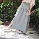  Chân váy linen cài nút | Linen skirt | CHOI SEWING | PRE-ORDER 