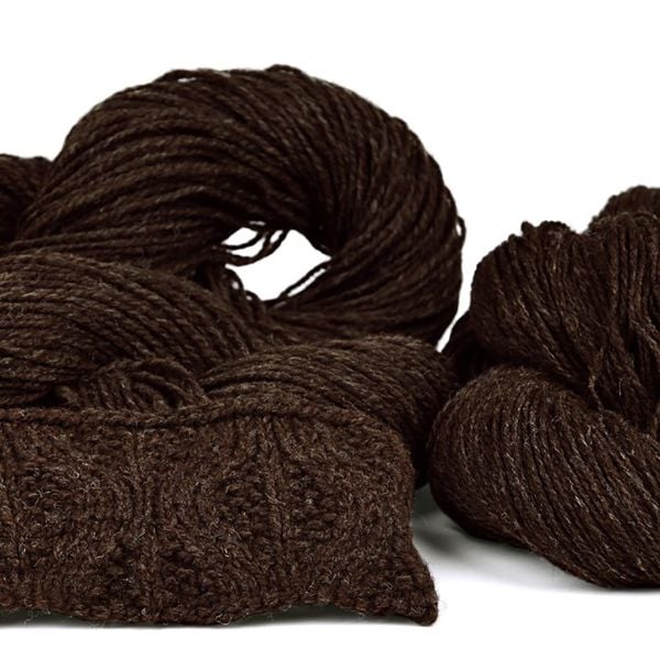  Len lông cừu hữu cơ 100g | Brown Organic Wool | FINKHOF 