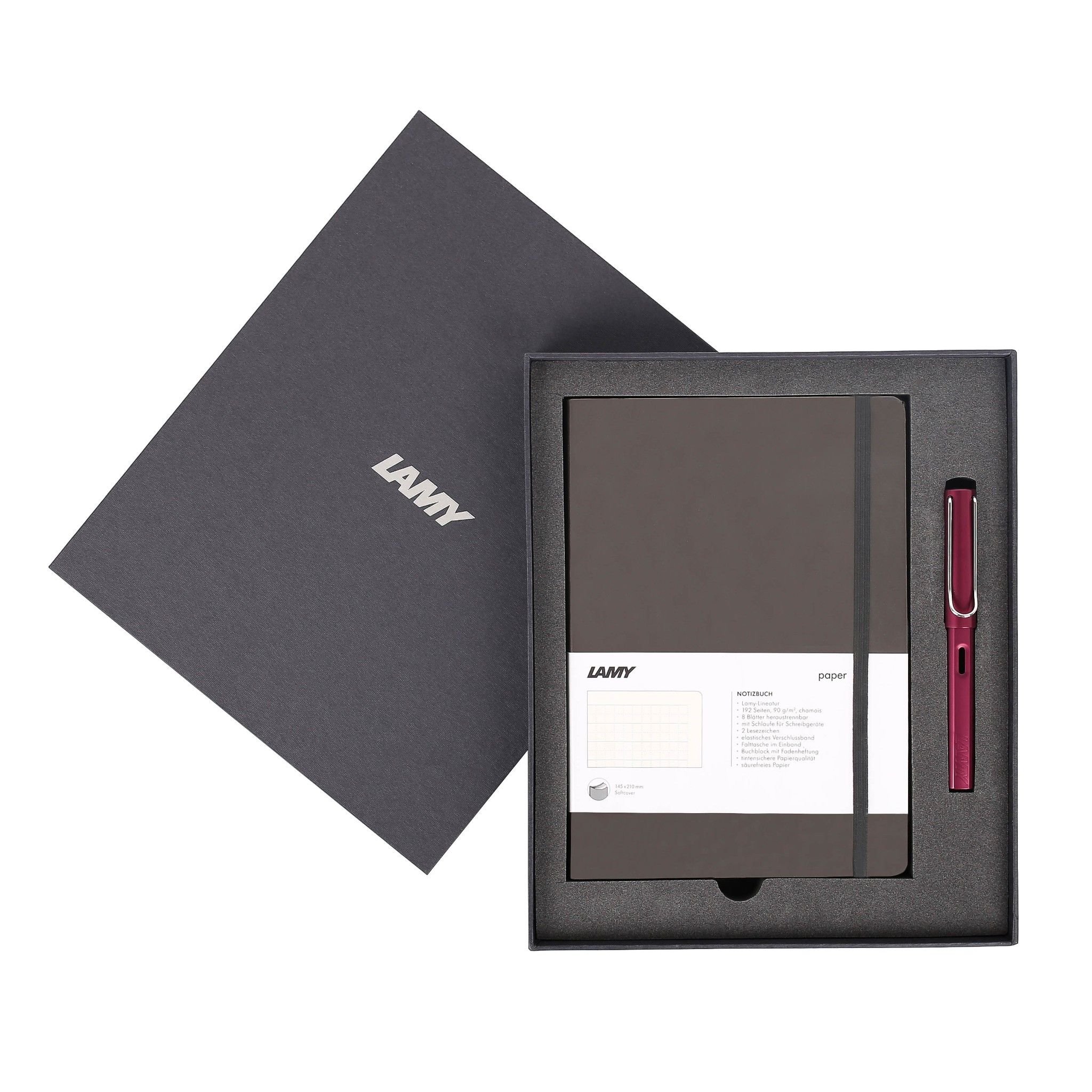 Gift set LAMY Notebook A5 softcover Umbra + LAMY Al-star Purple