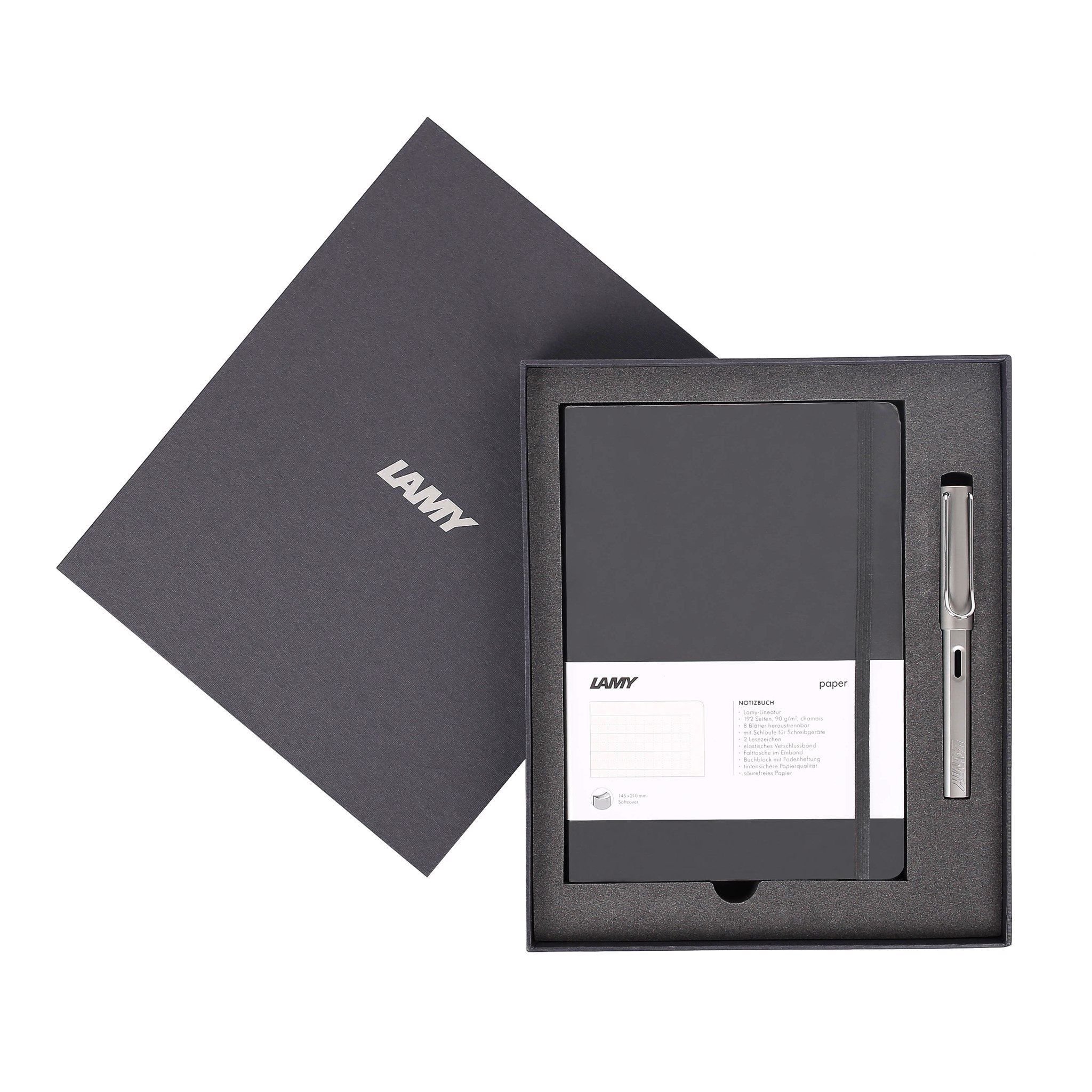 Gift set LAMY Notebook A5 softcover black + LAMY Al-star graphite