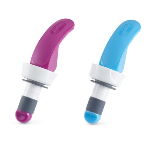  Nút đậy nắp chai Zyliss Easy Seal Bottle stoppers (2-pack) 1 pink 1 blue 