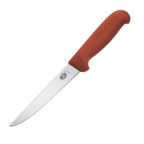  Dao bếp Victorinox Fibrox Straight Wide Blade Boning Knife, Red, 5.6001.15 