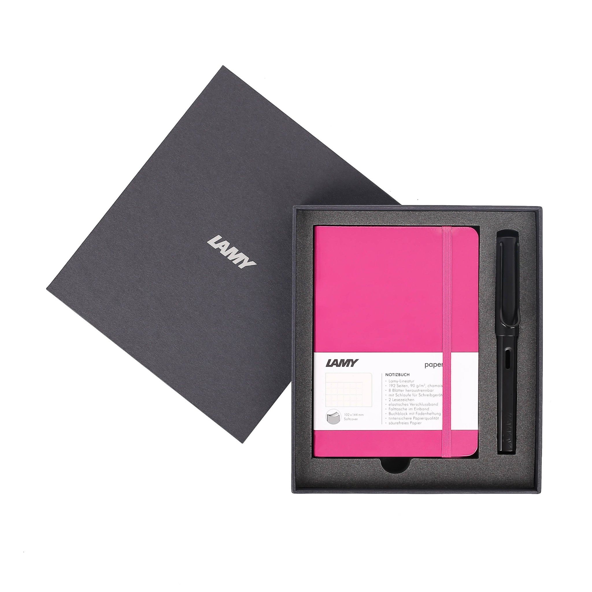 Gift set LAMY Notebook A6 softcover Pink + LAMY Al-star Black