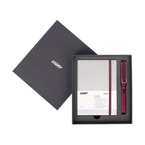  Gift set LAMY Notebook A6 softcover Grey + LAMY Al-star Purple 