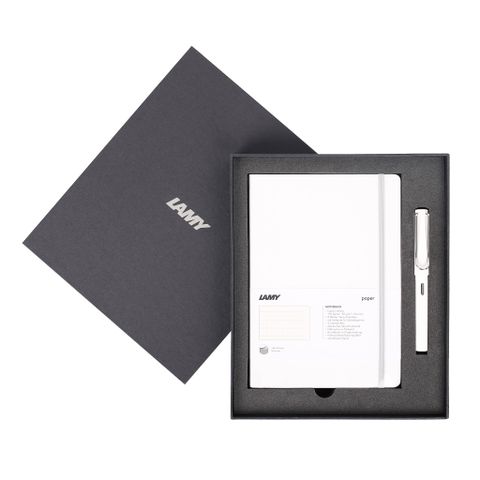  LAMY Notebook A5 softcover White + LAMY Safari White 