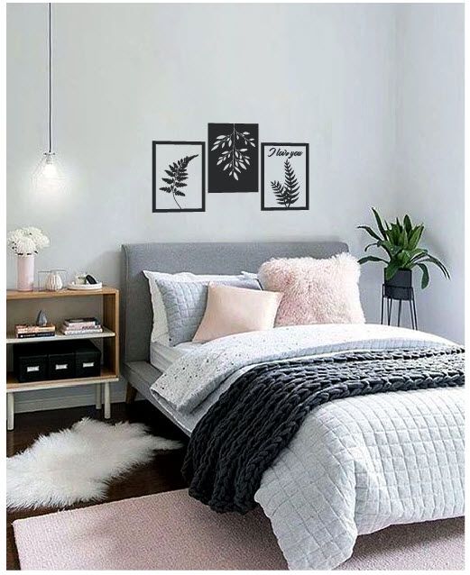 Decal dán tường phòng ngủ khung tranh