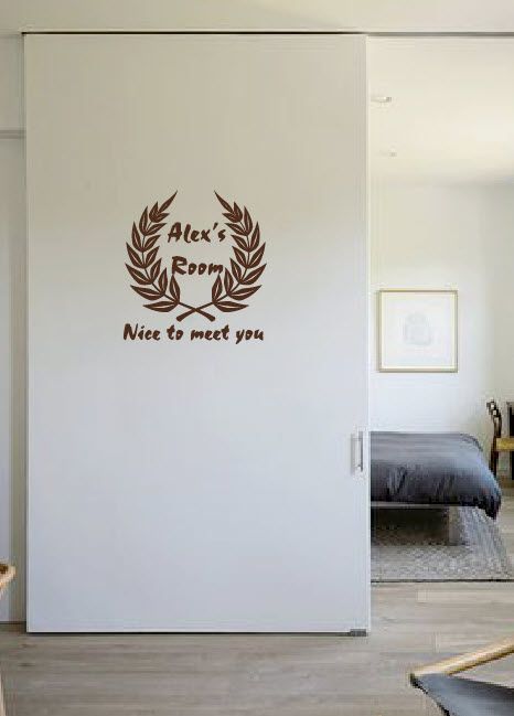 Decal dán tường phòng ngủ dán cửa