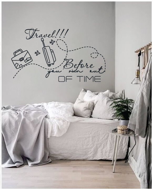 Decal dán tường phòng ngủ chữ