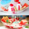 Ocean P00116 - Dĩa Kem Thủy Tinh Ocean Alaska Banana Split Dish Sọc | Nhập Khẩu Thái Lan