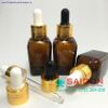 Chai Tinh dầu vuông nâu 25ml ( nắp bớp nhỏ giọt )